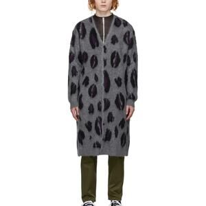 Needles Leopard Print Mohair Long Cardigan Medium